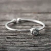 Discount Faith Silverring Sten -Vit kristall
