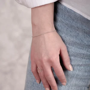 Fashion Faith Silverring stor cirkel m pluppar
