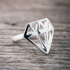 New Faith Silverring stor diamant