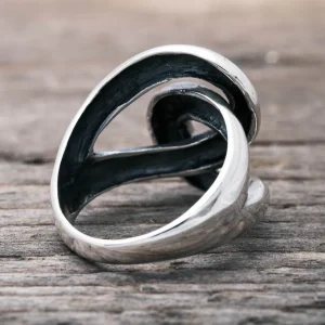 Best Faith Silverring stor knut