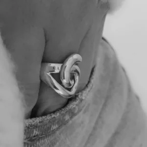 Best Faith Silverring stor knut