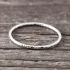 Best Faith Silverring supertunn facetterad